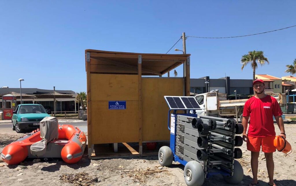 Στην παραλία Κολυμπαρίου με προσβασιμότητα ΑμεΑ η Παγκόσμια Πρωταθλήτρια κολύμβησης ΑμεΑ Αλεξάνδρα Σταματοπούλου