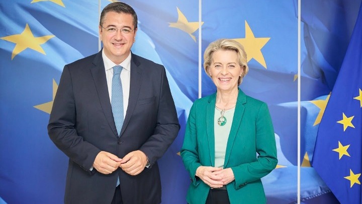 Θεσσαλονίκη: Με την Πρόεδρο της Κομισιόν Ούρσουλα φον ντερ Λάιεν συναντήθηκε ο Περιφερειάρχης Κ. Μακεδονίας, Απ. Τζιτζικώστας