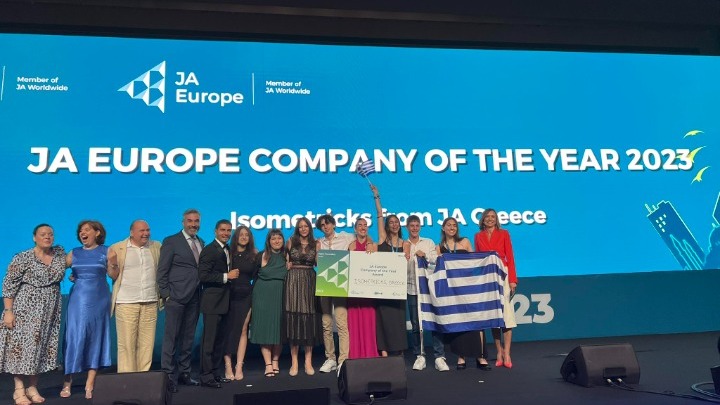 Η Ελλάδα στην κορυφή του Junior Achievement Europe GEN-E 2023- Στο πρώτο σκαλί του βάθρου η «Isometricks» από τη Θεσσαλονίκη