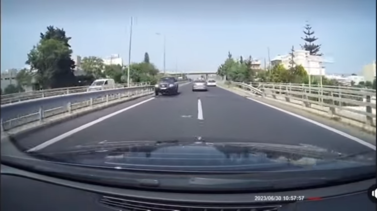Ηράκλειο: Οδηγούσε, υπό την επήρεια αλκοόλ ανάποδα στον ΒΟΑΚ(βίντεο)