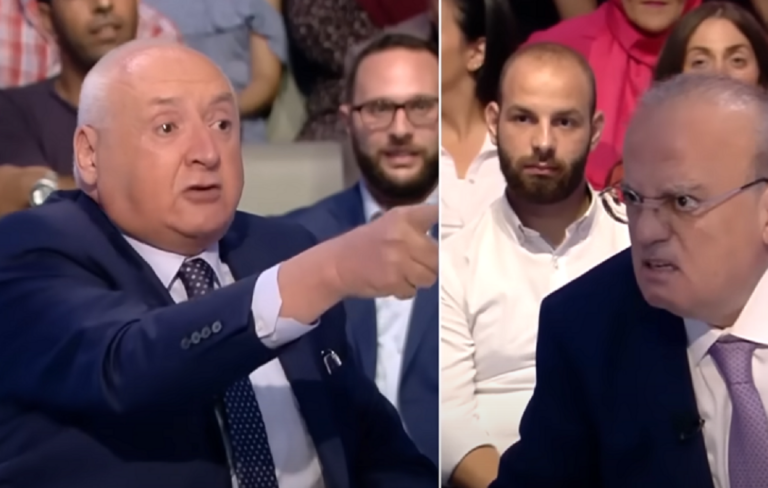 Ξυλοδαρμός στη λιβανέζικη τηλεόραση μεταξύ δημοσιογράφου και πρώην υπουργού