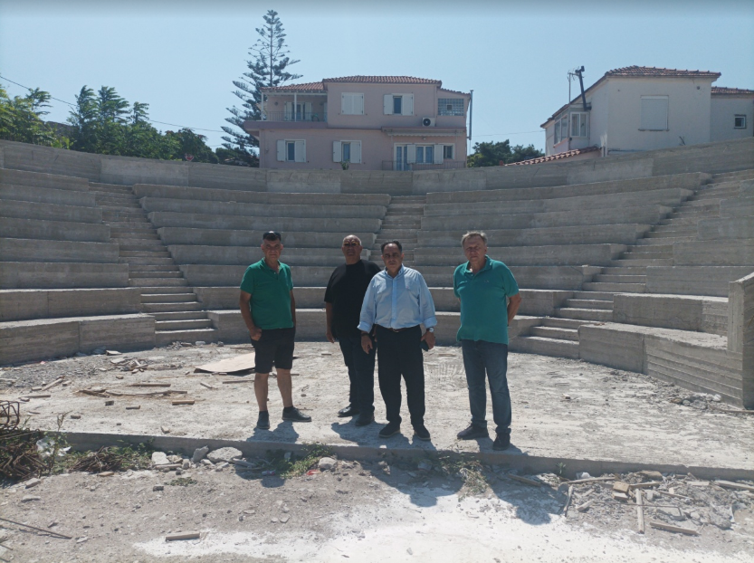 Επίσκεψη δημάρχου Μυτιλήνης στο υπό κατασκευή Πάρκο στην Επάνω Σκάλα