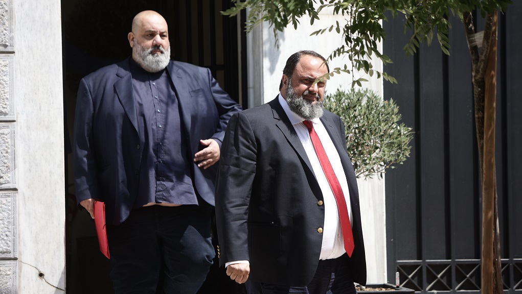 [362964] ΣΥΣΚΕΨΗ ΥΠΟ ΤΟΝ ΠΡΩΘΥΠΟΥΡΓΟ ΜΕ ΤΗΝ ΣΥΜΜΕΤΟΧΗ ΤΟΥ ΠΡΟΕΔΡΟΥ ΤΗΣ UEFA, ΥΠΟΥΡΓΩΝ ΚΑΙ ΤΩΝ ΙΔΙΟΚΤΗΤΩΝ ΤΩΝ ΠΑΕ ΟΛΥΜΠΙΑΚΟΥ, ΠΑΝΑΘΗΝΑΪΚΟΥ, ΑΕΚ ΚΑΙ ΠΑΟΚ(ΒΑΣΙΛΗΣ ΡΕΜΠΑΠΗΣ/EUROKINISSI)