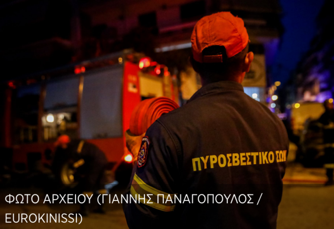 Θεσσαλονίκη: Νταλίκα έγινε παρανάλωμα του πυρός στο Δερβένι-Κάηκαν και χόρτα