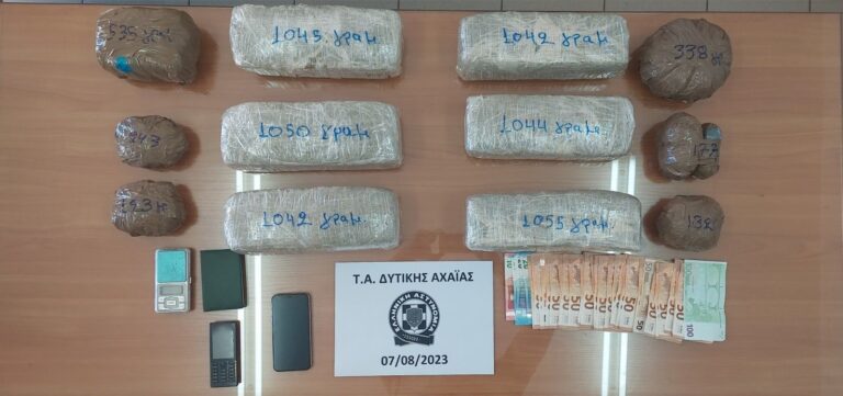 Πάτρα: Έκρυβαν 8 κιλά ναρκωτικά σε χωράφια (φωτογραφίες)