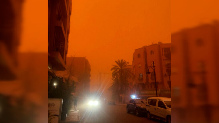 Βίντεο: Σκηνικό Blade Runner στο Μαρακές – Αμμοθύελλα έβαψε πορτοκαλί τον ουρανό