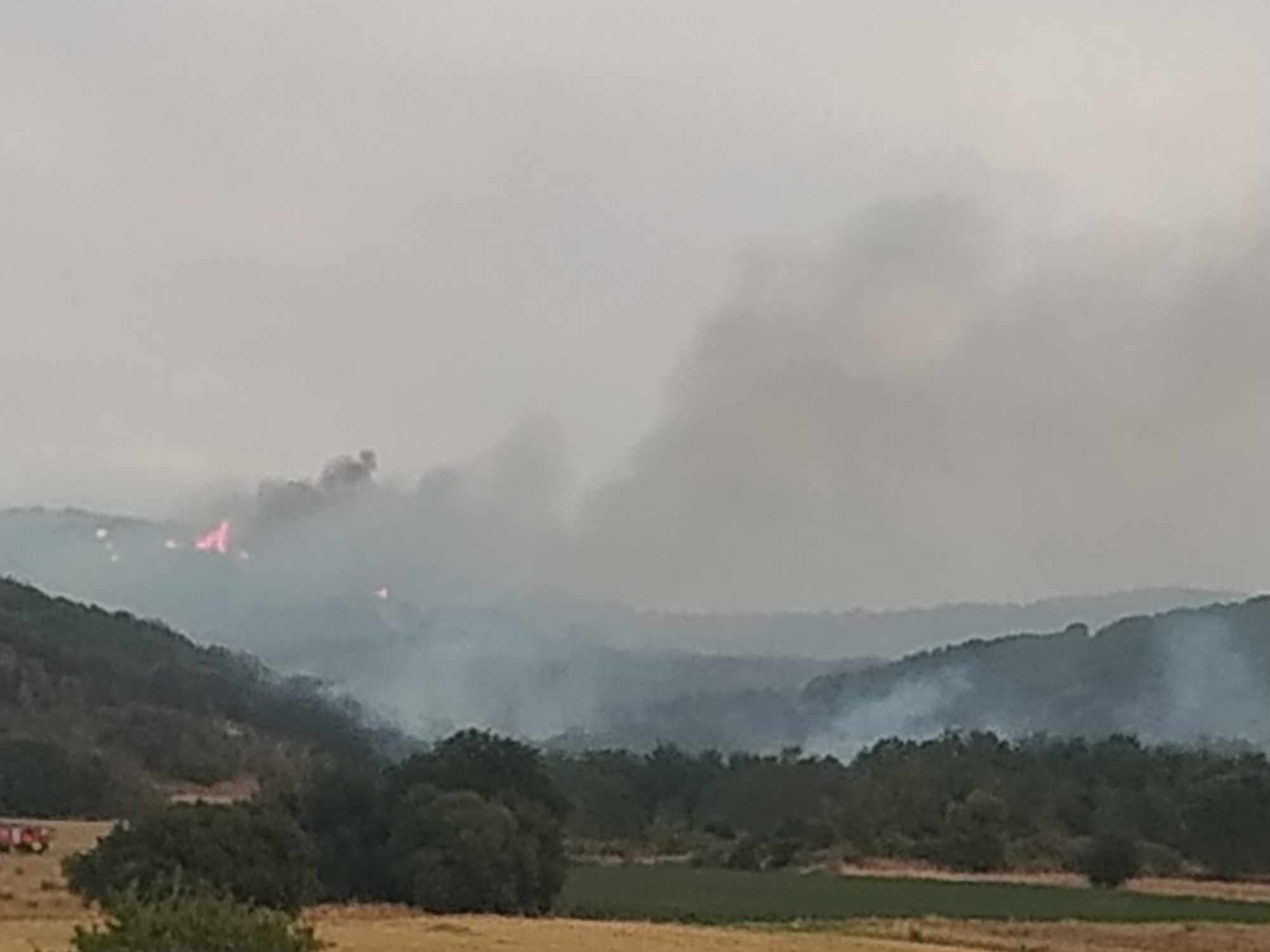 Αλεξανδρούπολη: Μάχη εναερίων μέσων να μην μπει στον οικισμό της Αύρας η φωτιά