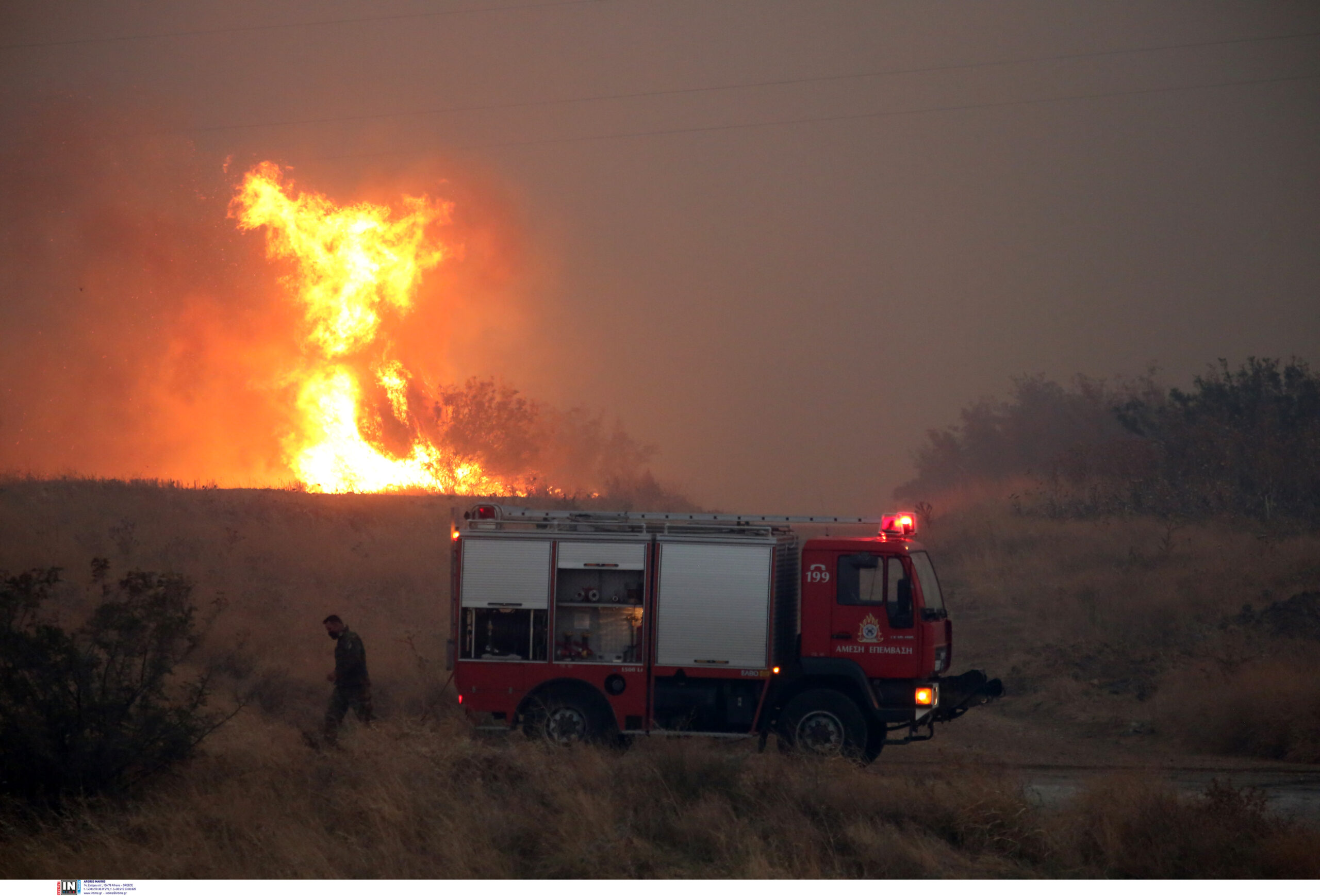 Φωτιά στον Έβρο: Προειδοποιητικό 112 στους κατοίκους του Σουφλίου
