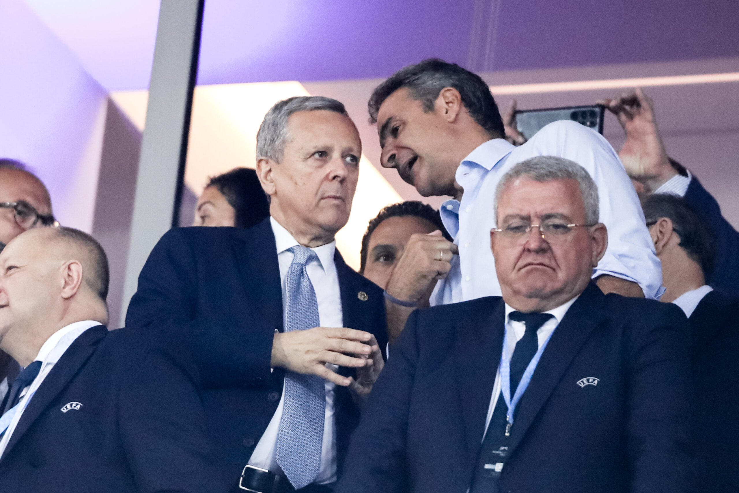 Ο ΠΡΩΘΥΠΟΥΡΓΟΣ ΚΥΡΙΑΚΟΣ ΜΗΤΣΟΤΑΚΗΣ ΣΤΟ SUPER CUP 2023 ΜΑΝΤΣΕΣΤΕΡ ΣΙΤΙ - ΣΕΒΙΛΛΗ