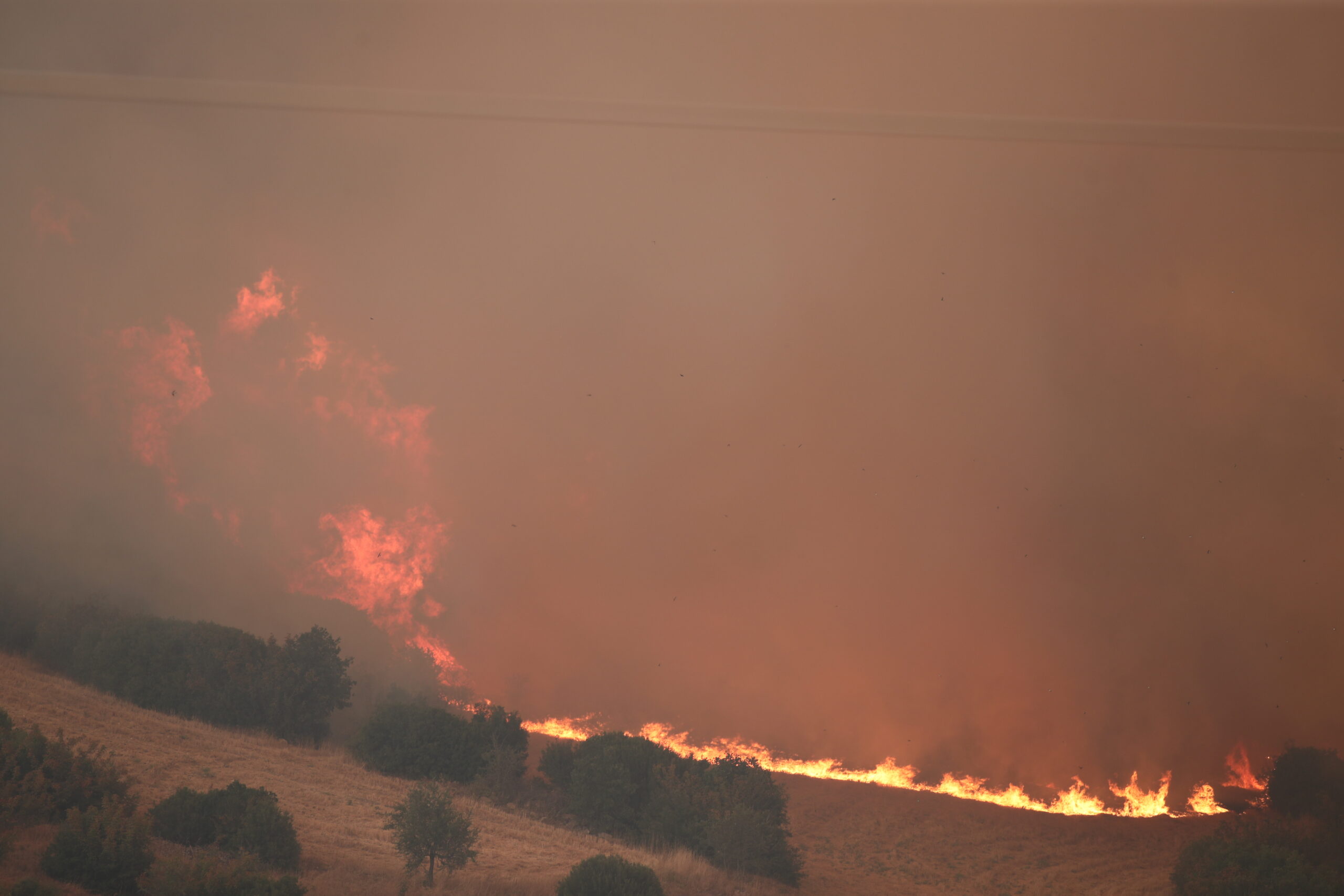 Πύρινος εφιάλτης στον Έβρο: Μέσα στη Ροδόπη οι φλόγες – Τιτάνιες προσπάθειες να μην περάσουν στην Εγνατία Οδό