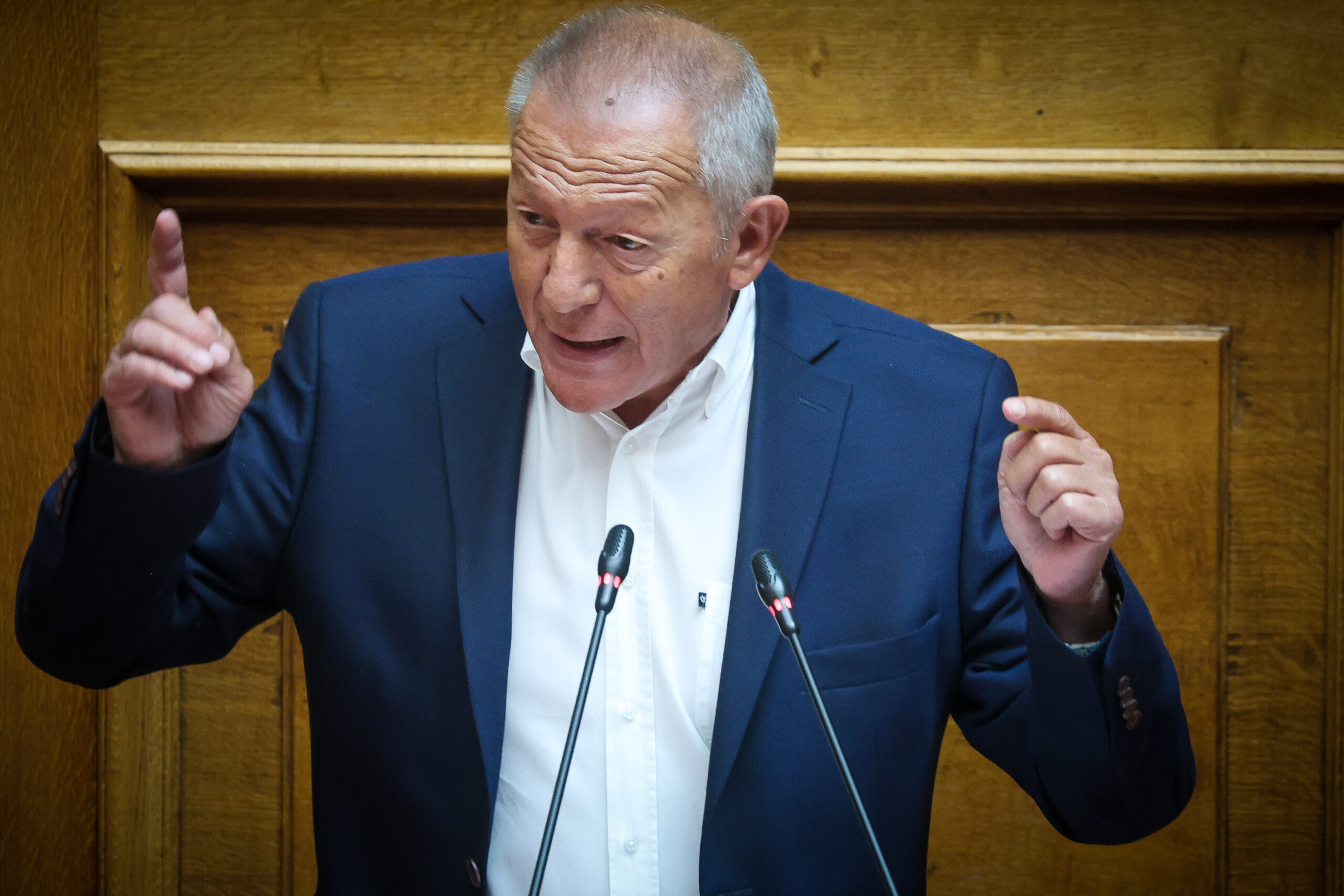 [363216] ΒΟΥΛΗ - ΣΥΖΗΤΗΣΗ ΠΡΟ ΗΜΕΡΗΣΙΑΣ ΔΙΑΤΑΞΗΣ ΣΕ ΕΠΙΠΕΔΟ ΑΡΧΗΓΩΝ ΚΟΜΜΑΤΩΝ (ΓΙΩΡΓΟΣ ΚΟΝΤΑΡΙΝΗΣ / EUROKINISSI)