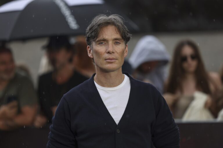 Cillian Murphy poses for photographers at the photo call for the film 'Oppenheimer' on Wednesday, July 12, 2023 in London.