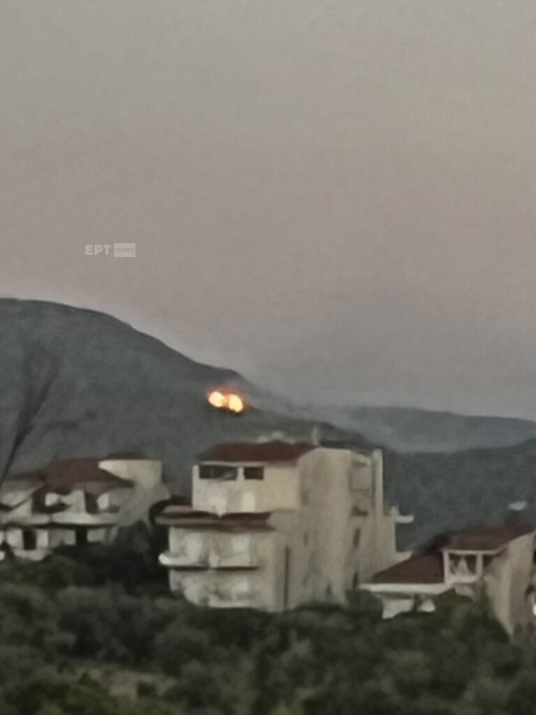 Βούλα: Η στιγμή που χτυπάει ο κεραυνός και ξεκινάει η πυρκαγιά (φωτό)