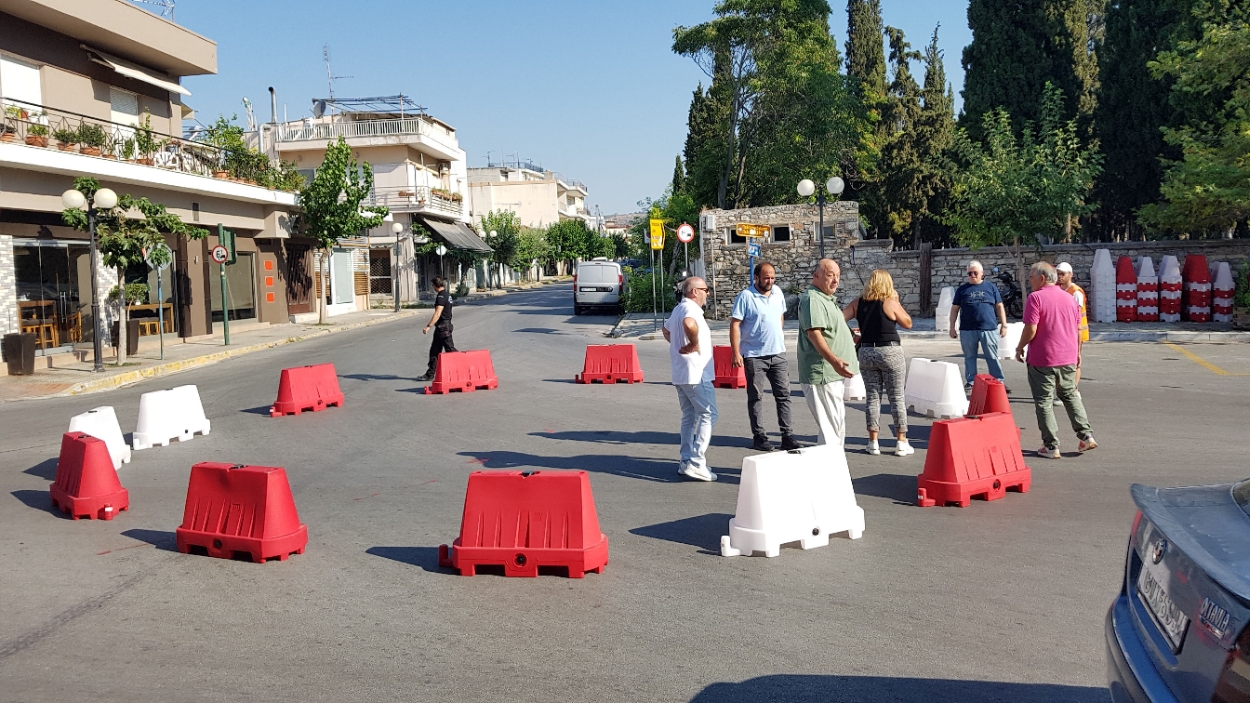 Χάραξη δίδυμων κυκλικών κόμβων στο παλιό Κοιμητήριο