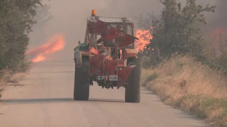 Incendiul izbucnește pentru a treia zi în Alexandroupoli - Drumul Egnatia este închis