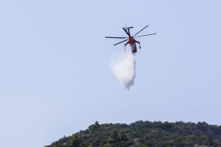 Άνδρος – Φωτιά: Μήνυμα 112 για την περιοχή Γίδες – Δύο τα ενεργά μέτωπα