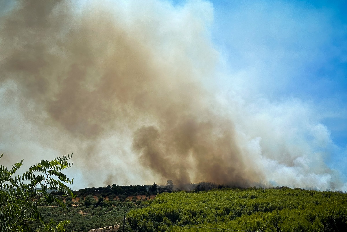 ΜΕΓΑΛΗ ΠΥΡΚΑΓΙΑ ΣΤΟΝ ΝΟΜΟ ΗΛΕΙΑΣ ΣΕ ΤΡΙΑ ΜΕΤΩΠΑ (ΓΙΑΝΝΗΣ ΣΠΥΡΟΥΝΗΣ/ ILIALIVE.GR)