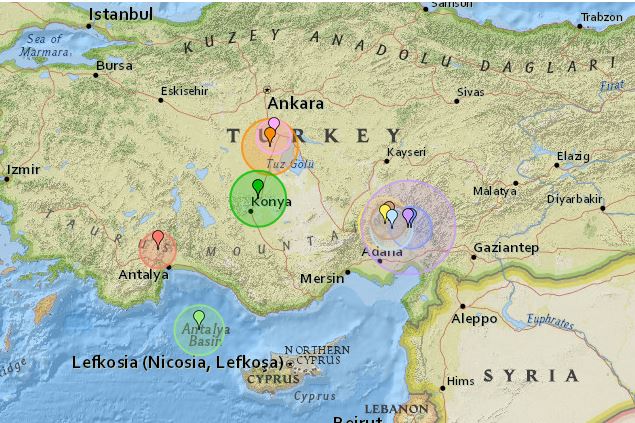 Σεισμός 4,8 Ρίχτερ στο Ικόνιο της Τουρκίας