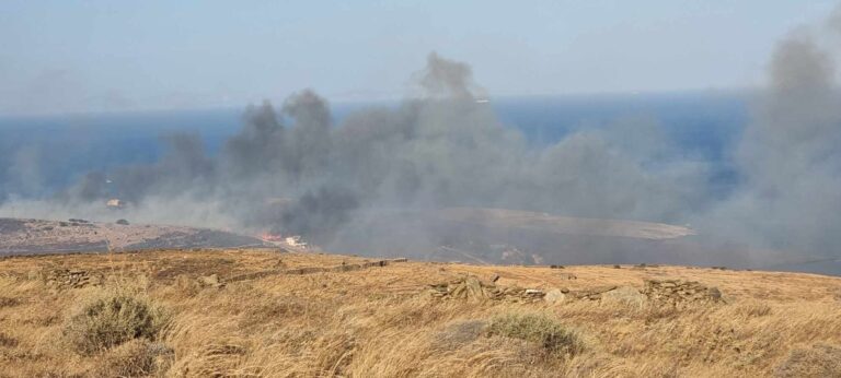 Φωτιά στην Κύθνο: Μήνυμα 112 – Απεγκλωβίστηκαν 20 άτομα