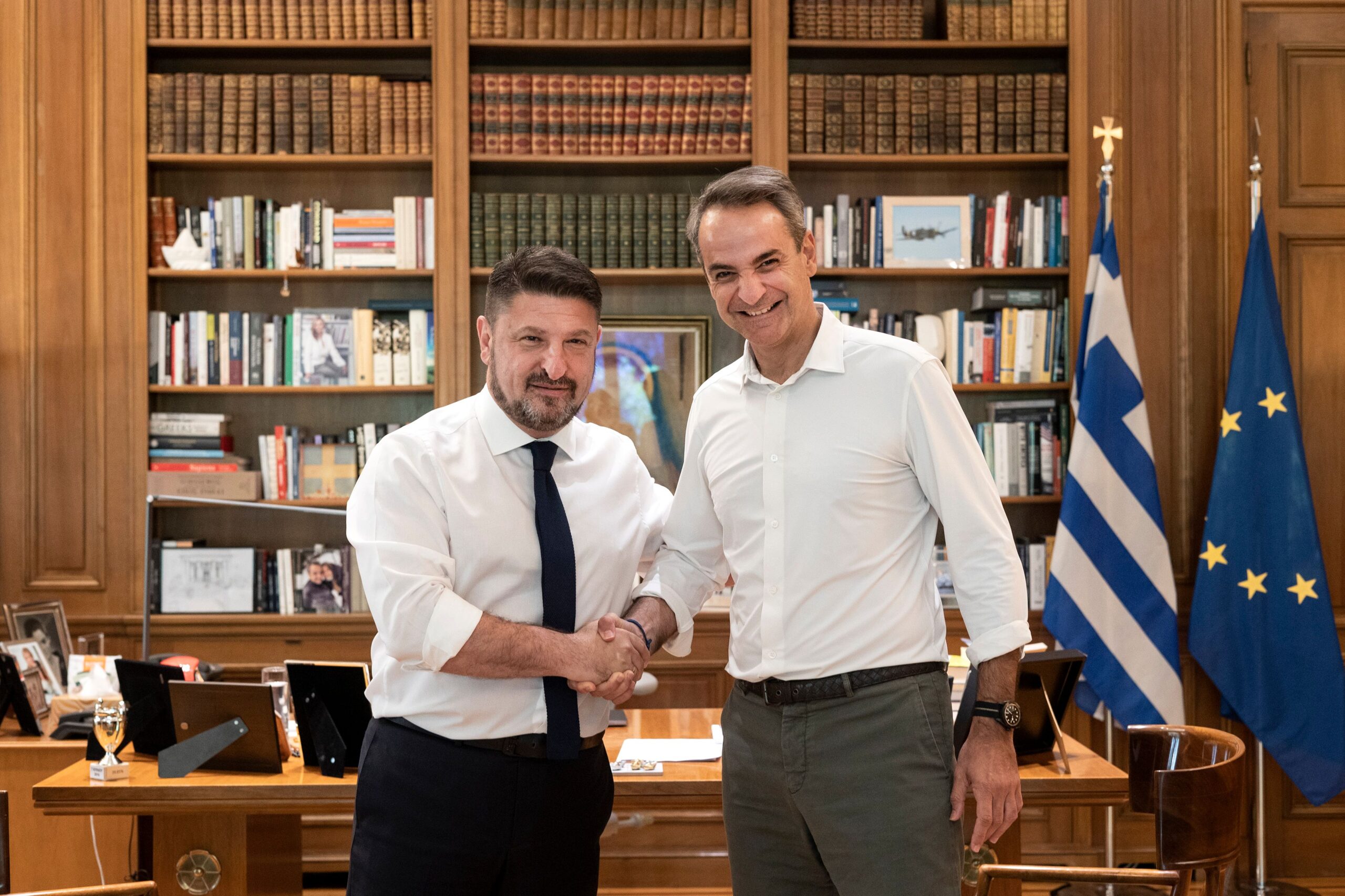 Με τον υποψήφιο περιφερειάρχη Αττικής Ν. Χαρδαλιά συναντήθηκε ο Κ. Μητσοτάκης