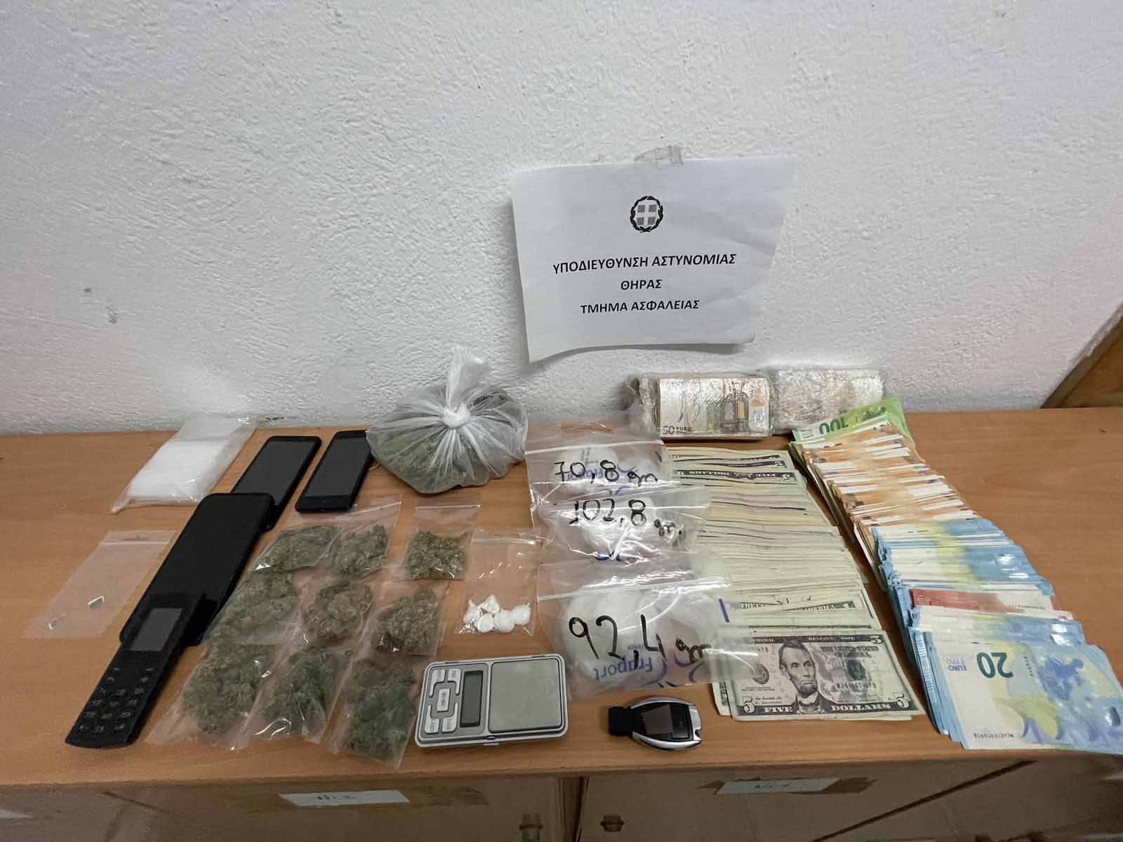 Σαντορίνη: Συνελήφθη άνδρας για ναρκωτικά – Επιχείρησε να δωροδοκήσει τους αστυνομικούς για να μη συλληφθεί