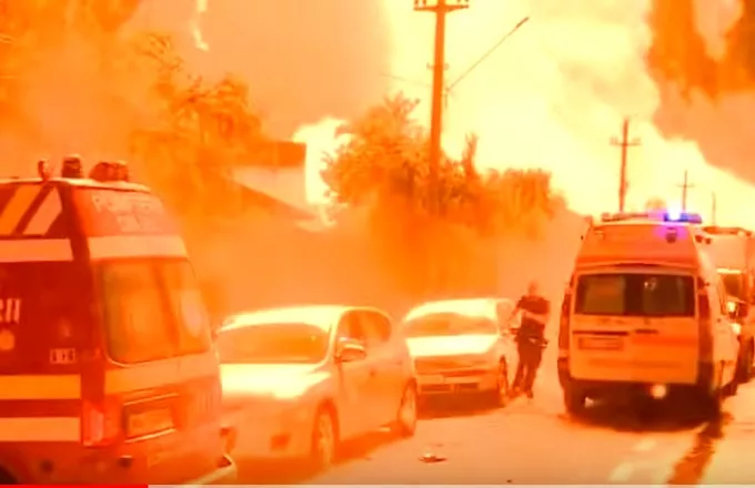 Βουκουρέστι: Ένας νεκρός, 33 τραυματίες από εκρήξεις σε βενζινάδικο