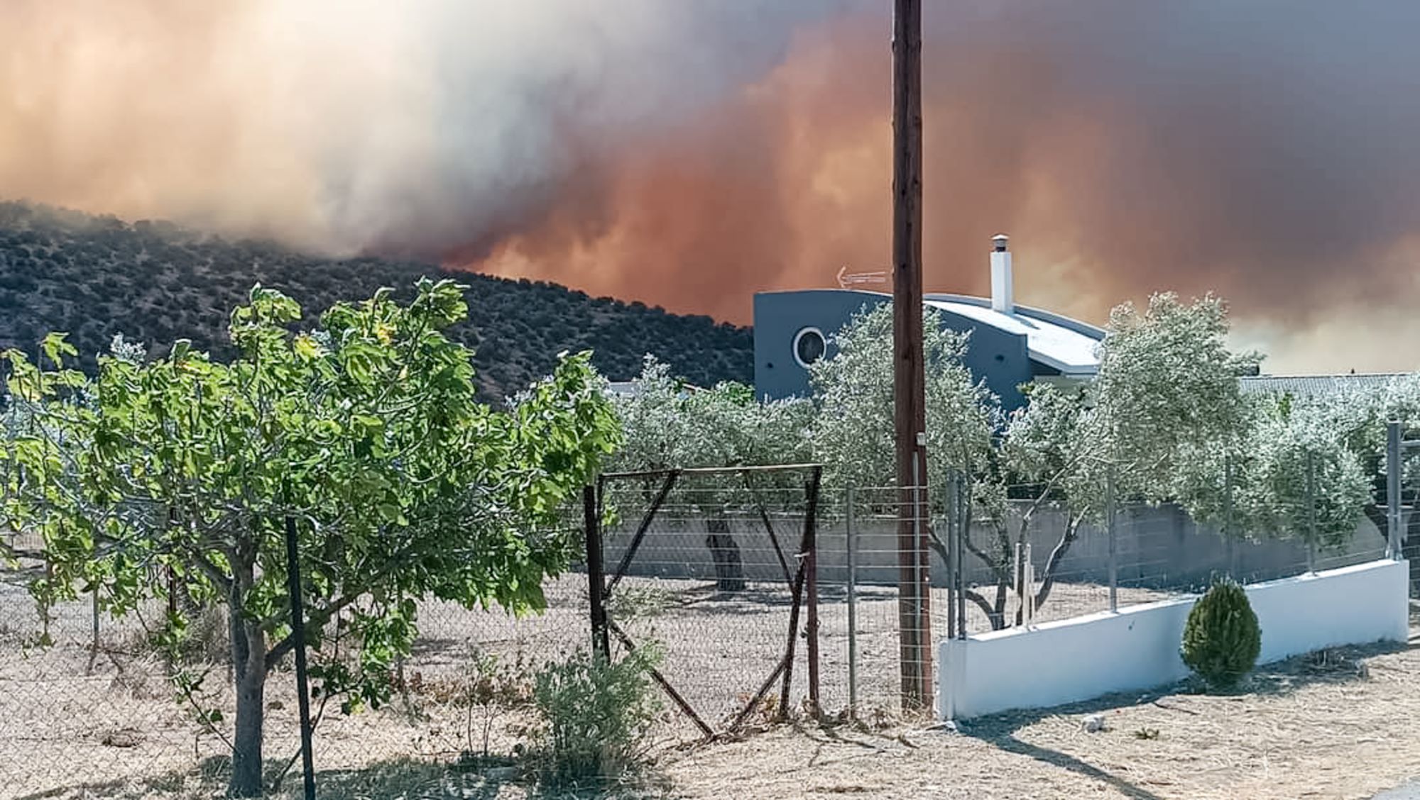 Φωτιά στη Βοιωτία: Εκκενώθηκαν τέσσερα χωριά στο Δίστομο