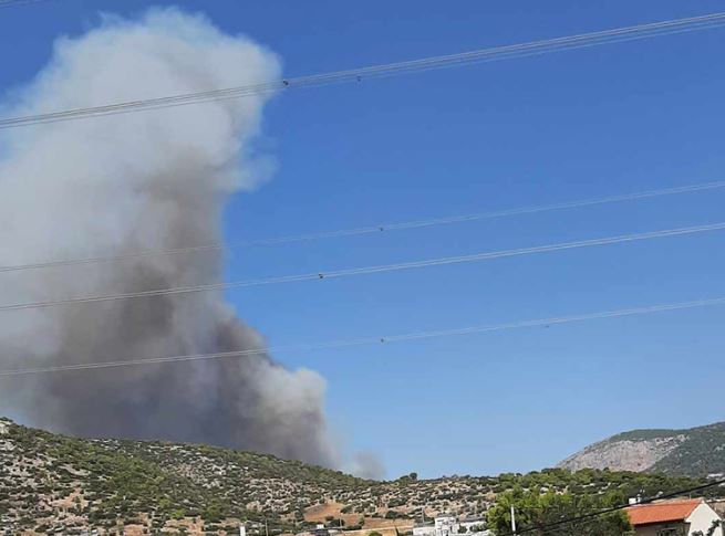 Φυλή: Νέα εστία φωτιάς σε δασική έκταση απειλεί τη Μονή Κλειστών – Μήνυμα του 112 στους κατοίκους (φωτογραφίες)