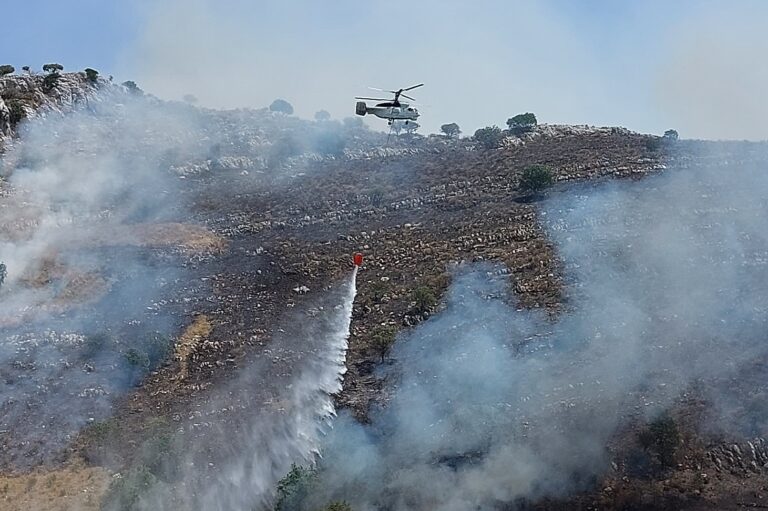Συνεχίζεται ο κίνδυνος αναζωπυρώσεων στη Βόρεια Κέρκυρα