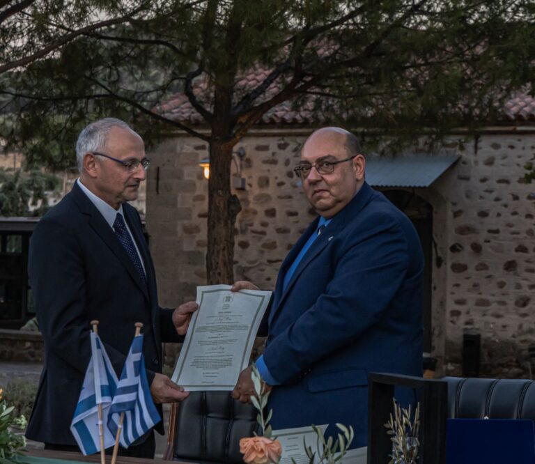Επίτιμος Δημότης του Δήμου Δυτικής Λέσβου ο Πρέσβης του Ισραήλ
