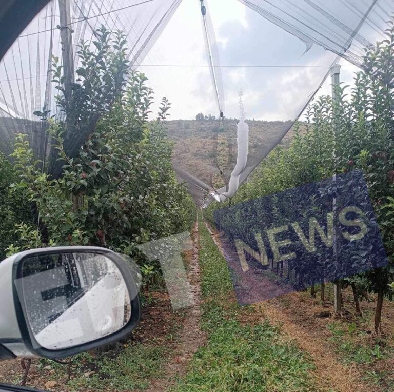 Πτολεμαϊδα: Έντονη χαλαζόπτωση στο Μεσόβουνο