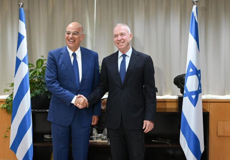 Ν. Δένδιας: Στενή συνεργασία με το Ισραήλ και στους τομείς της έρευνας και της ανάπτυξης για την αμυντική βιομηχανία