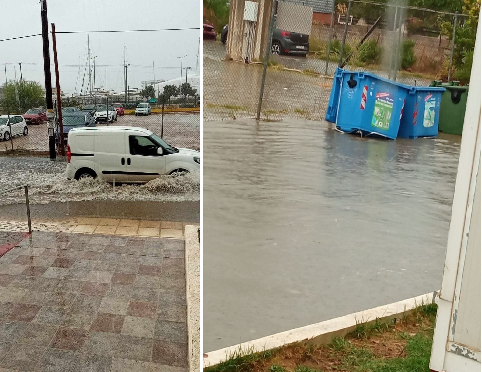 Συνεχιζόμενες πλημμύρες στην περιοχή των Κέντρων Υγείας Ελευσίνας – Δυσκολίες στην πρόσβαση σε αυτά