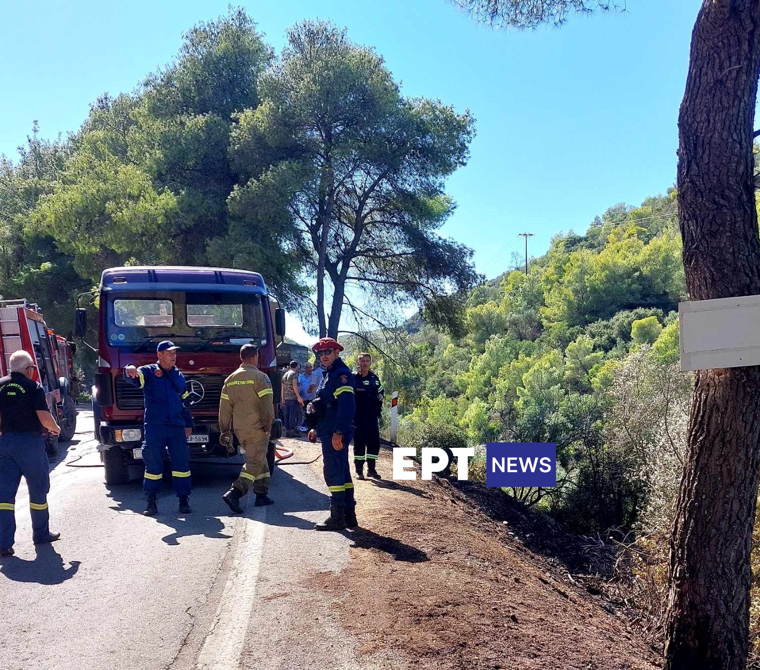 Ζάκυνθος: Πυρκαγιά στο Κερί -Την “πρόλαβαν” πριν πάρει διαστάσεις (βίντεο)