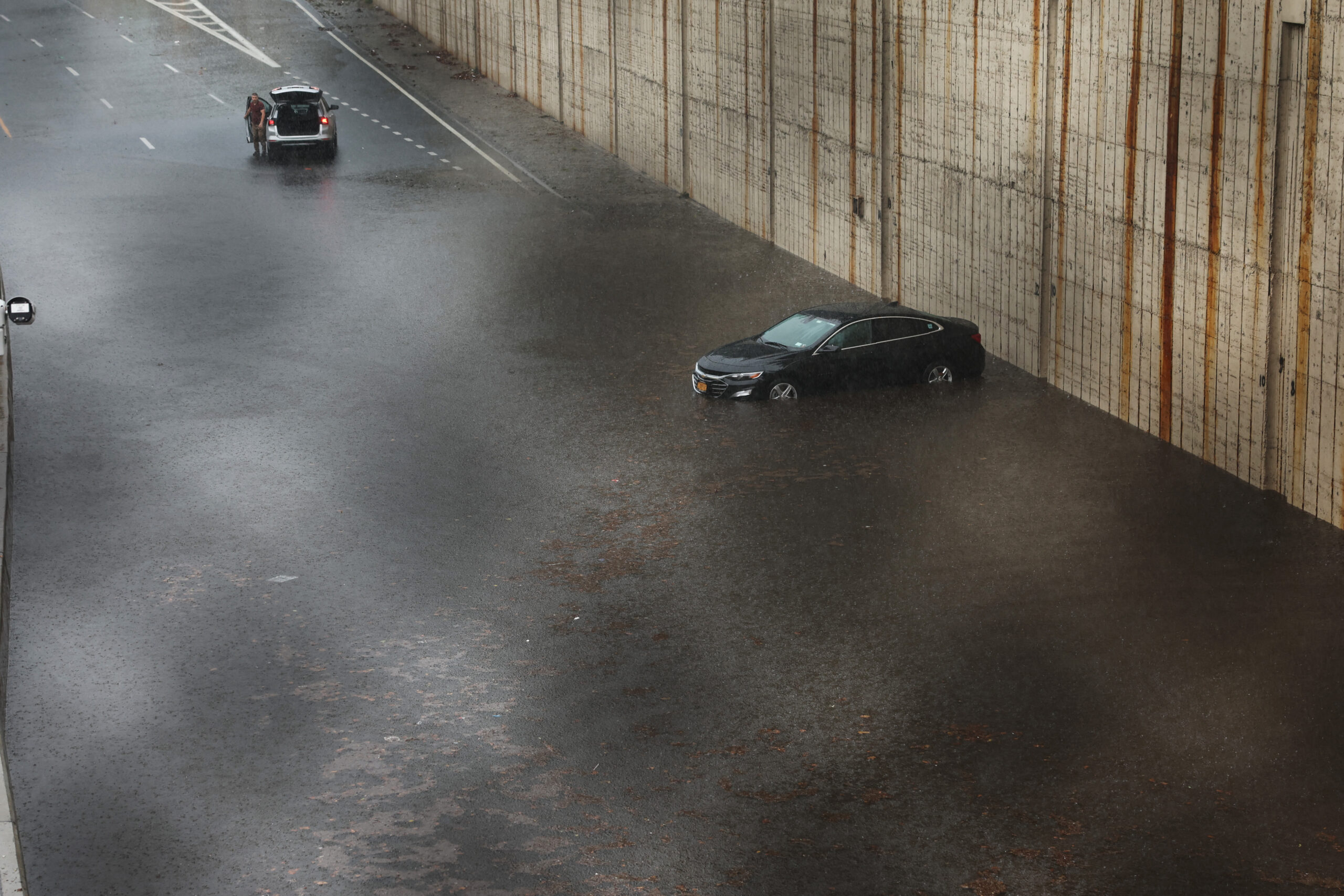 Heavy Rains Cause Flash Flooding In Parts Of New York City