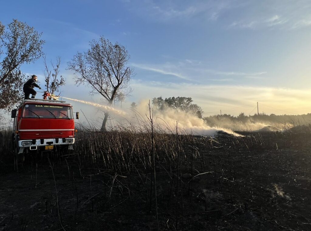Καλαμάτα: Ξεκινά η καταγραφή των ζημιών από την πρόσφατη πυρκαγιά στην περιοχή της Ασπροπουλιάς