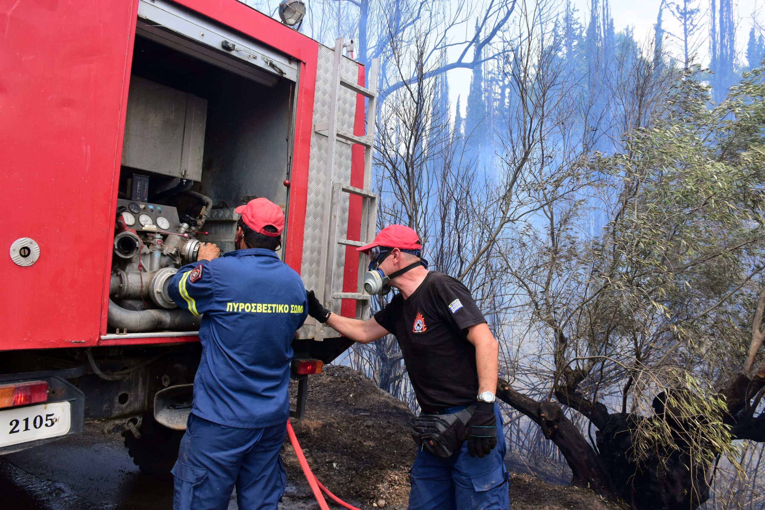 ΑΡΓΟΛΙΔΑ- Πυρκαγιά στην περιοχή της Άκοβας Άργους. (Βασίλης Παπαδόπουλος/Eurokinissi )