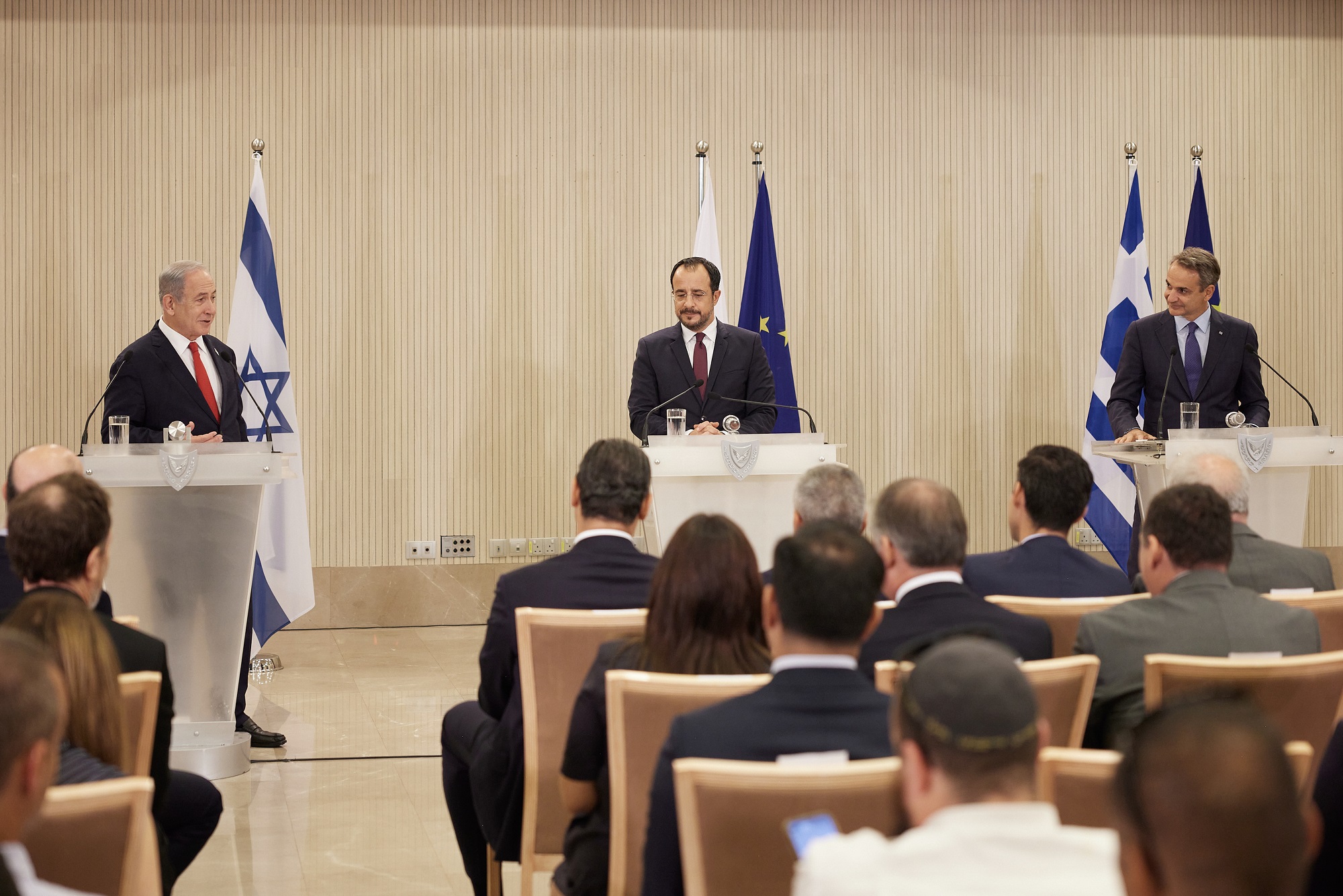 Σύνοδος Ελλάδας – Κύπρου – Ισραήλ: Στην κορυφή της ατζέντας η τριμερής συνεργασία και η επανεκκίνηση στις ελληνοτουρκικές σχέσεις