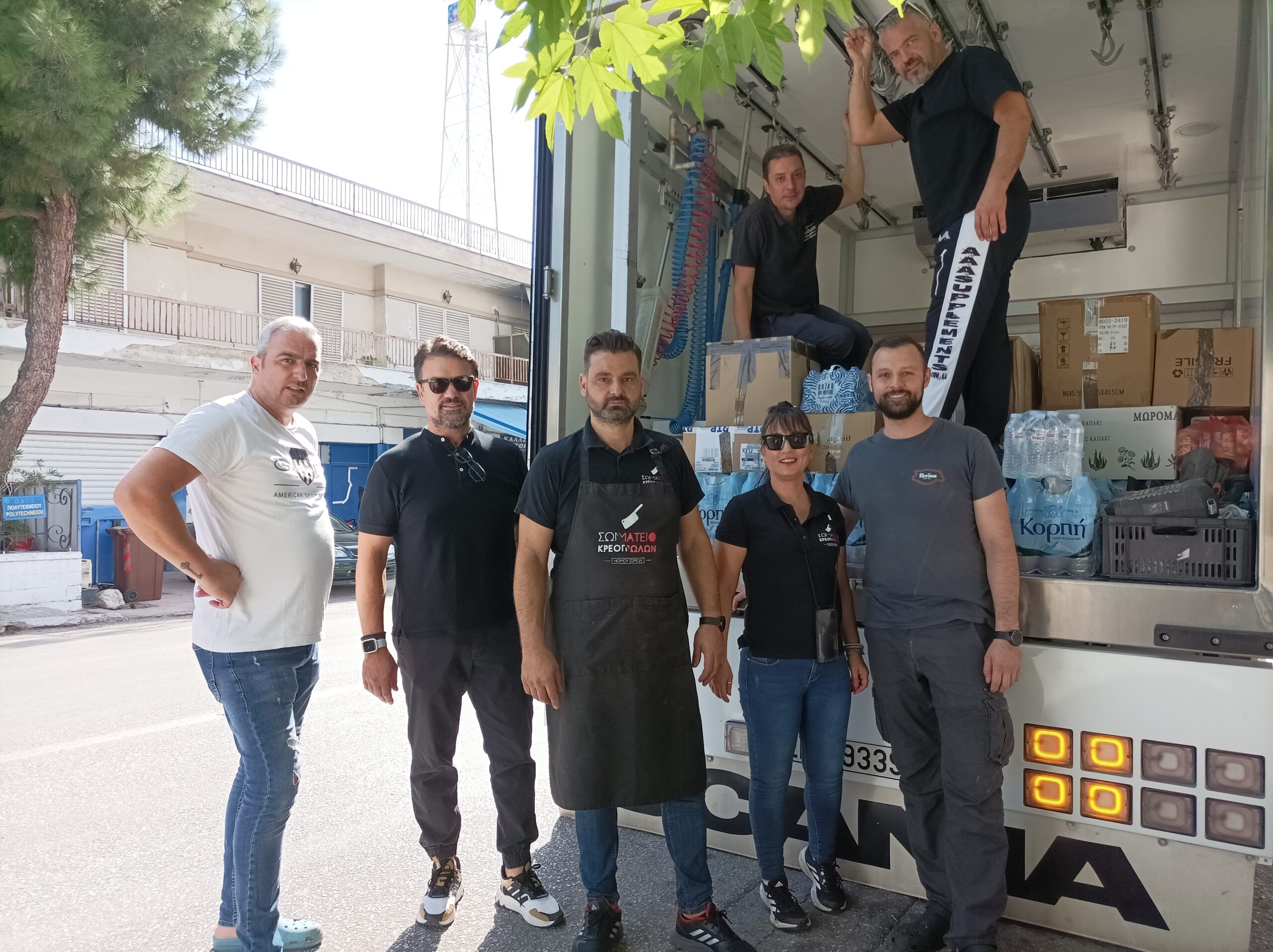 Σέρρες: Αποστολή ανθρωπιστικής βοήθειας στη Θεσσαλία από το σωματείο Κρεοπωλών