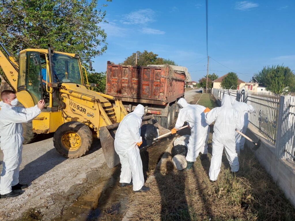 Θεσσαλία: Καρέ – καρέ οι επιχειρήσεις αποκομιδής νεκρών ζώων — Με ειδικές στολές και τήρηση των πρωτοκόλλων τα συνεργεία (φωτογραφίες)