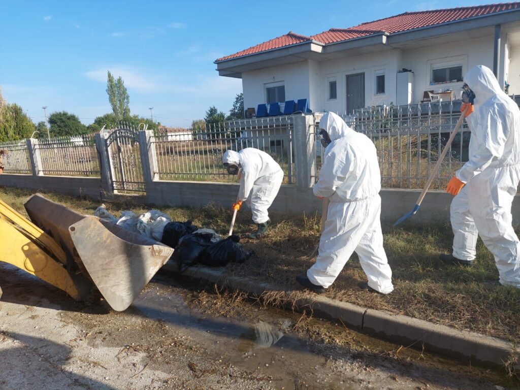 Θεσσαλία: Καρέ – καρέ οι επιχειρήσεις αποκομιδής νεκρών ζώων — Με ειδικές στολές και τήρηση των πρωτοκόλλων τα συνεργεία (φωτογραφίες)