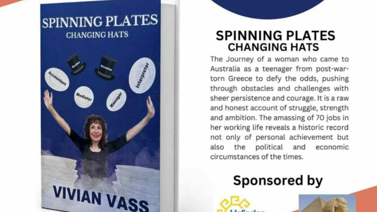 Βικτώρια: Παρουσίαση του βιβλίου “Spinning Plates – Changing Hats” της Vivian Vass