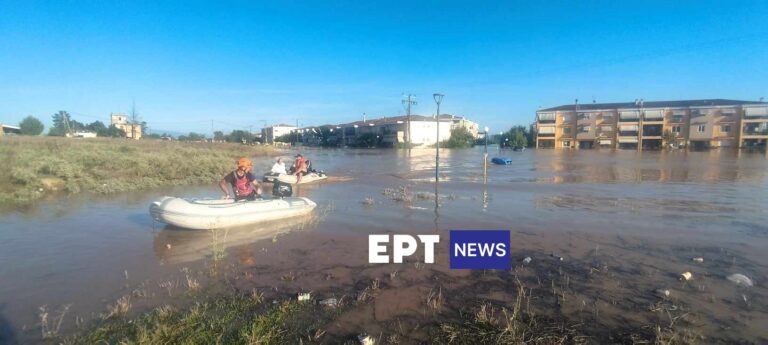 Λάρισα: Επιχείρηση απεγκλωβισμού ατόμων από τις εργατικές κατοικίες (εικόνες -βίντεο)
