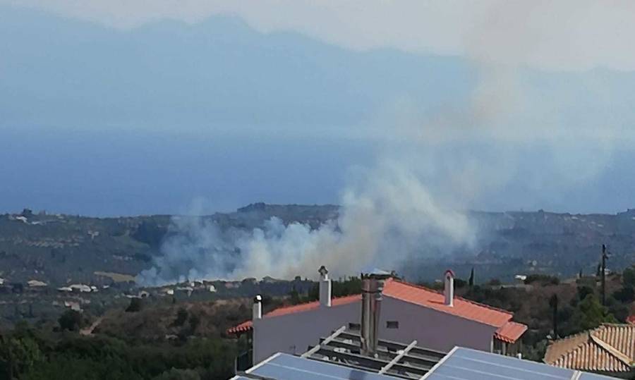 Οριοθετήθηκε η φωτιά στο Χαρακοπιό Μεσσηνίας – Έκαψε περίπου 50 στρέμματα