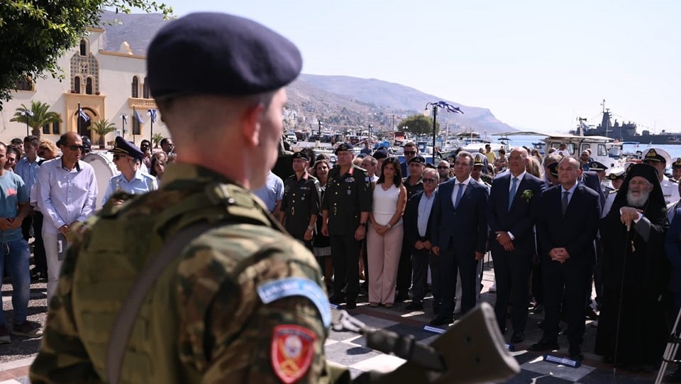 Κάλυμνος: Τιμήθηκε η επέτειος των 199 ετών από τη ναυμαχία του Γέροντα παρουσία του Ν. Δένδια
