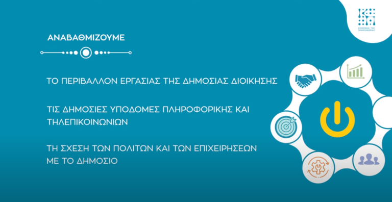 Ποια έργα θα υλοποιήσει η Κοινωνία της Πληροφορίας