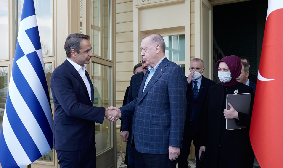 ΣΥΝΑΝΤΗΣΗ ΤΟΥ ΠΡΩΘΥΠΟΥΡΓΟΥ ΚΥΡ. ΜΗΤΣΟΤΑΚΗ ΜΕ ΤΟΝ ΠΡΟΕΔΡΟ ΤΗΣ ΤΟΥΡΚΙΑΣ Ρ.Τ. ΕΡΝΤΟΓΑΝ ΣΤΗΝ ΚΩΝ/ΠΟΛΗ(ΔΗΜΗΤΡΗΣ ΠΑΠΑΜΗΤΣΟΣ/ΓΡΑΦΕΙΟ ΤΥΠΟΥ ΠΡΩΘΥΠΟΥΡΓΟΥ/EUROKINISSI)