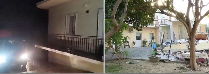 Εικόνες καταστροφής στο γηροκομείο Βόλου: Έχει καταρρεύσει τμήμα της παλιάς πτέρυγας από την κακοκαιρία
