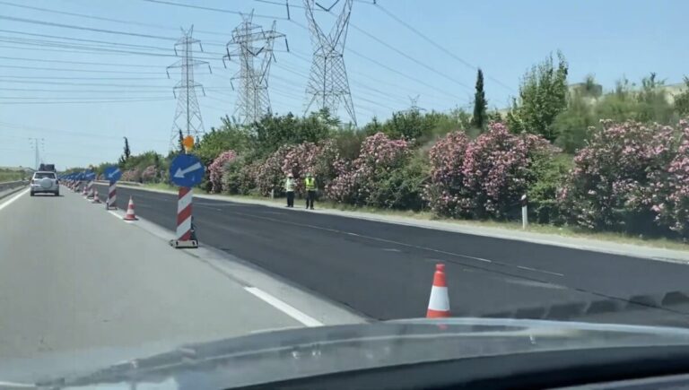 Θεσσαλονίκη: Νυχτερινή ασφαλτόστρωση στην Περιφερειακή Οδό