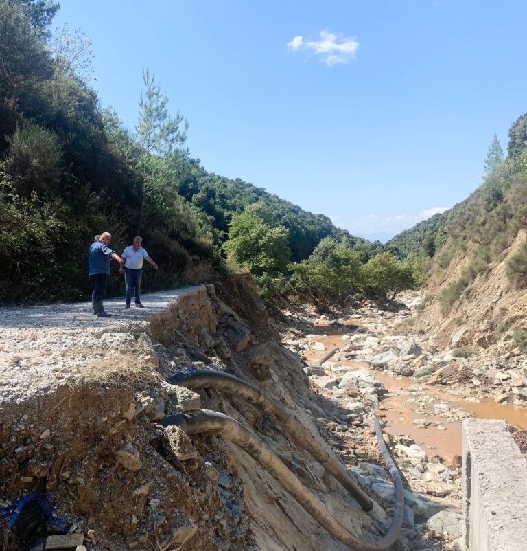 Κακοκαιρία Daniel: Ολοσχερής καταστροφή των αγωγών στο Φράγμα Παναγιώτικο 